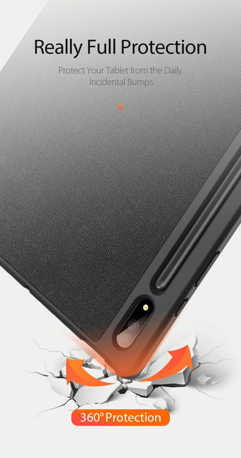 Bao Da Samsung Tab S8 Ultra (X900/X906)Hiệu Domo Cao Cấp được làm từ chất liệu da PU tổng hợp cao cấp với mặt lưng PC